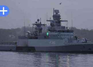 Neue Korvette Emden bei Jungfernfahrt in der Förde vor Kiel neue-korvette-emden-bei-jungfernfahrt-in-der-frde-vor-kiel