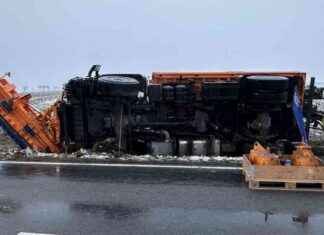 Unfall: Schneepflug stürzt bei Eisglätte in Oberlausitz unfall-schneepflug-strzt-bei-eisgltte-in-oberlausitz