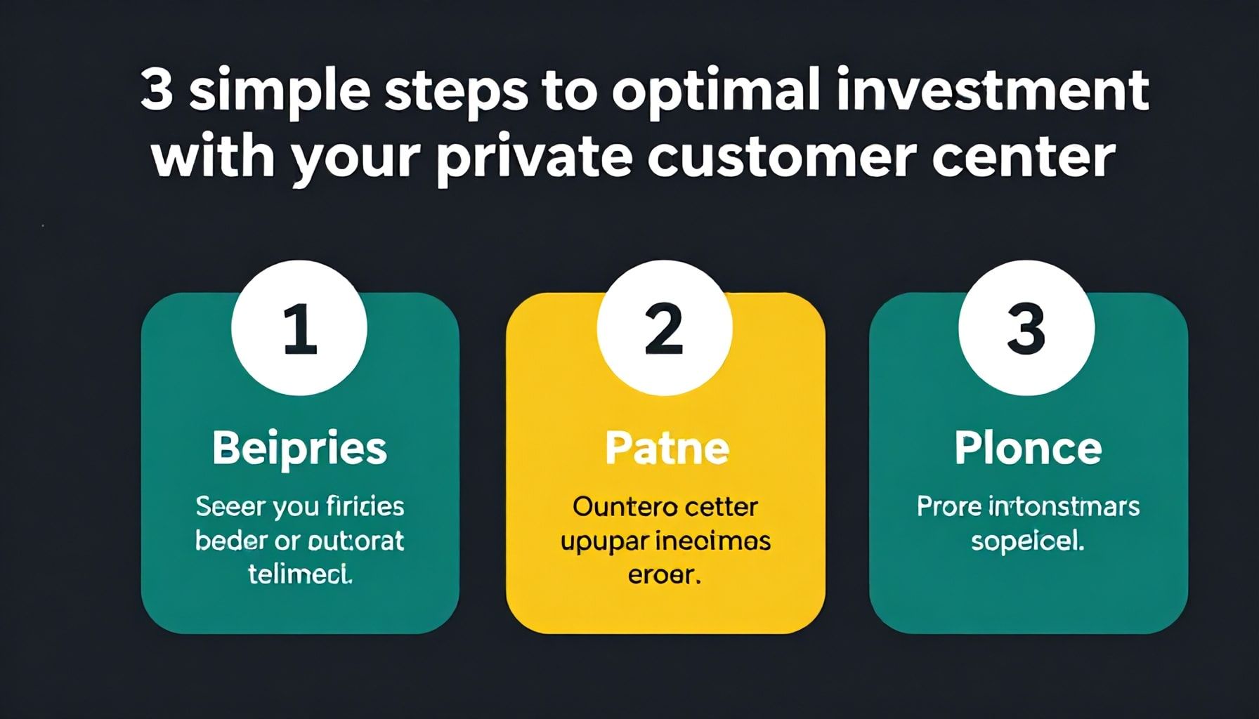 3 einfache Schritte zur optimalen Geldanlage mit Ihrem Privatkundencenter*