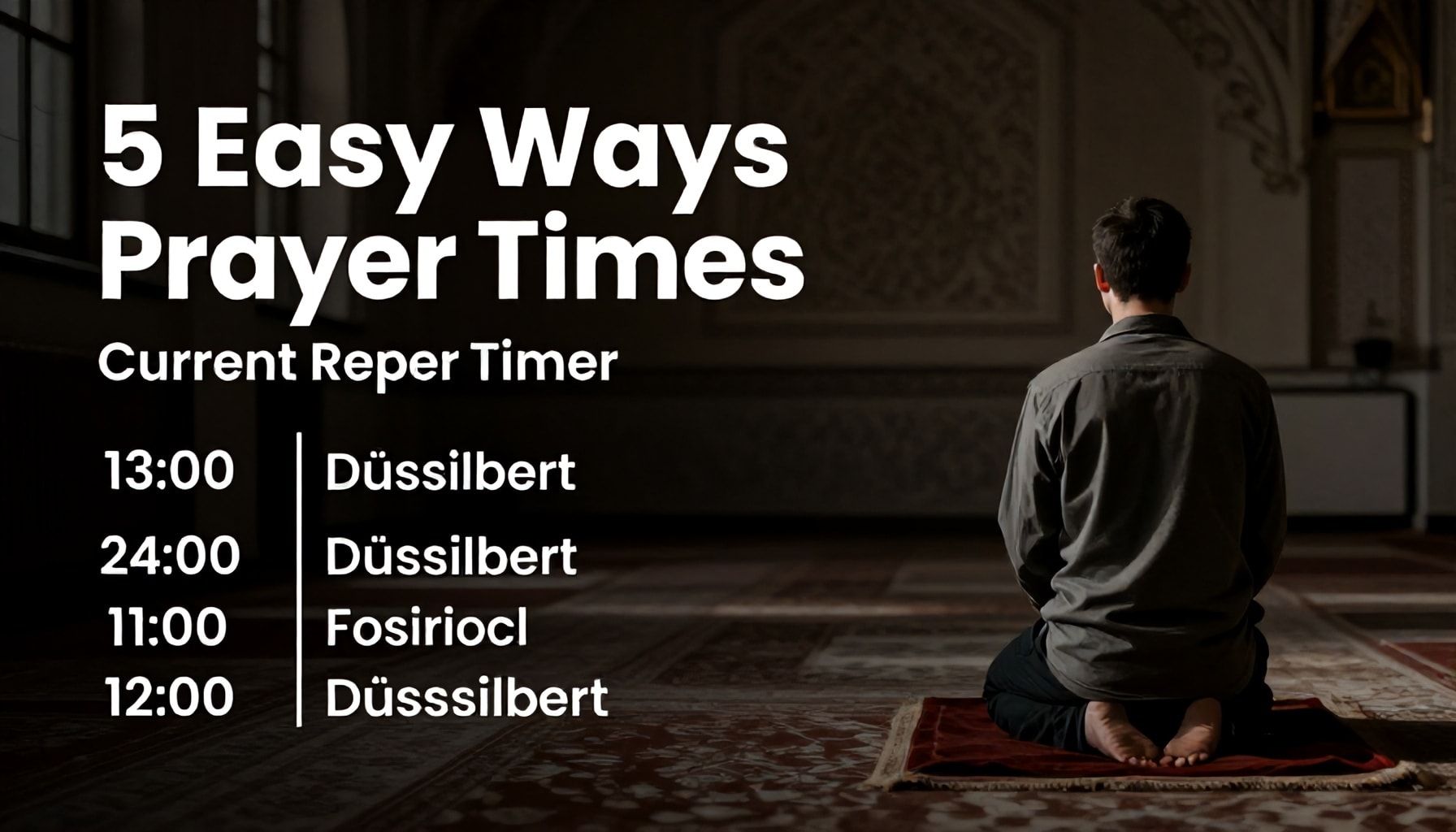 5 einfache Wege, um die aktuellen Gebetszeiten in Düsseldorf immer im Blick zu behalten