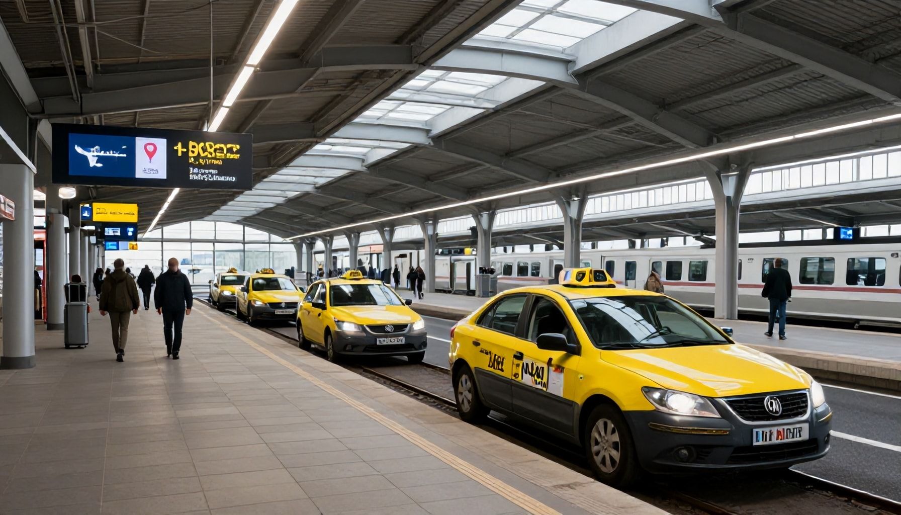 5 Gründe, warum der Düsseldorf Flughafen Bahnhof bequemer ist als ein Taxi oder Mietwagen*