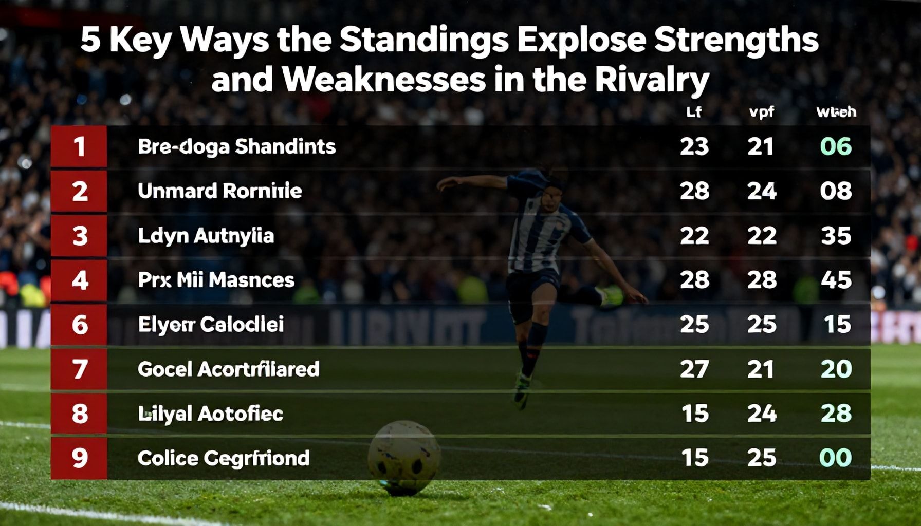 5 Key Ways the Standings Expose Strengths and Weaknesses in the Rivalry*