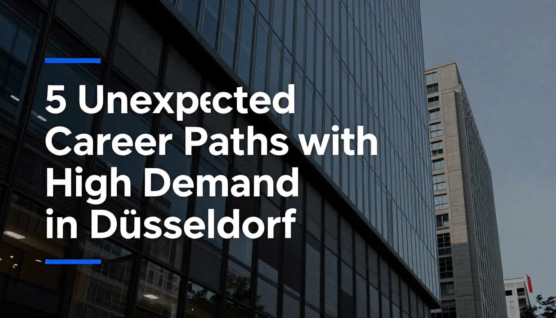 5 Unexpected Career Paths with High Demand in Düsseldorf*