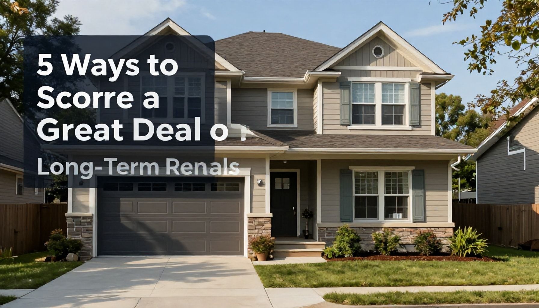5 Ways to Score a Great Deal on Long-Term Rentals*