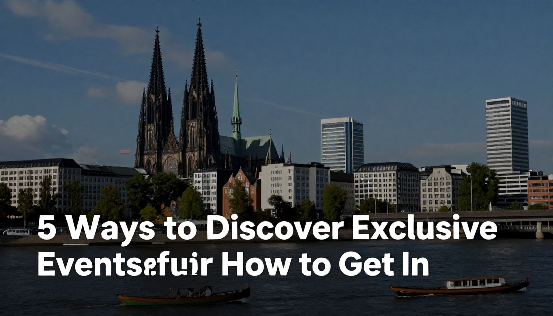 5 Wege, um exklusive Events in Düsseldorf zu entdecken – So kommst du rein*