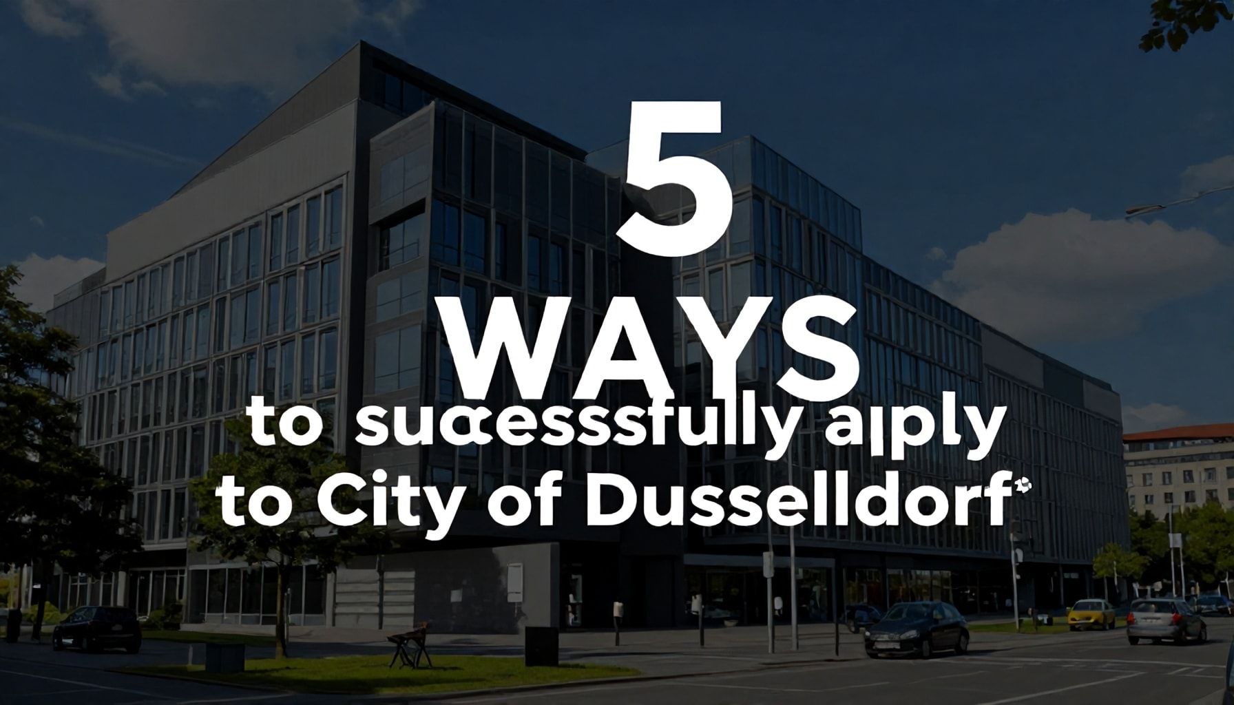5 Wege, wie Sie sich erfolgreich bei der Stadt Düsseldorf bewerben*