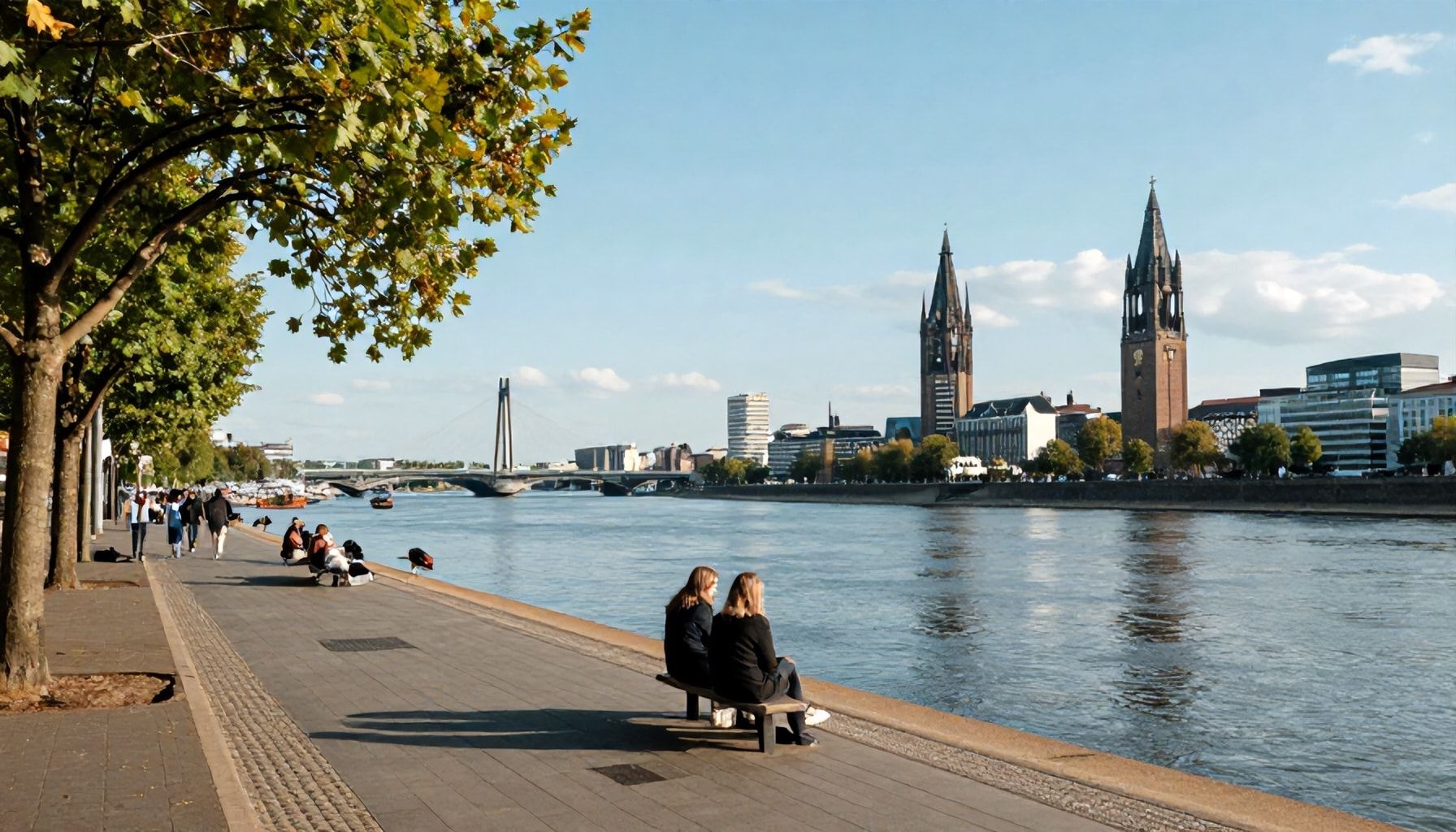Dein ultimativer Guide: So genießt du die Rheinpromenade Düsseldorf wie ein Local*