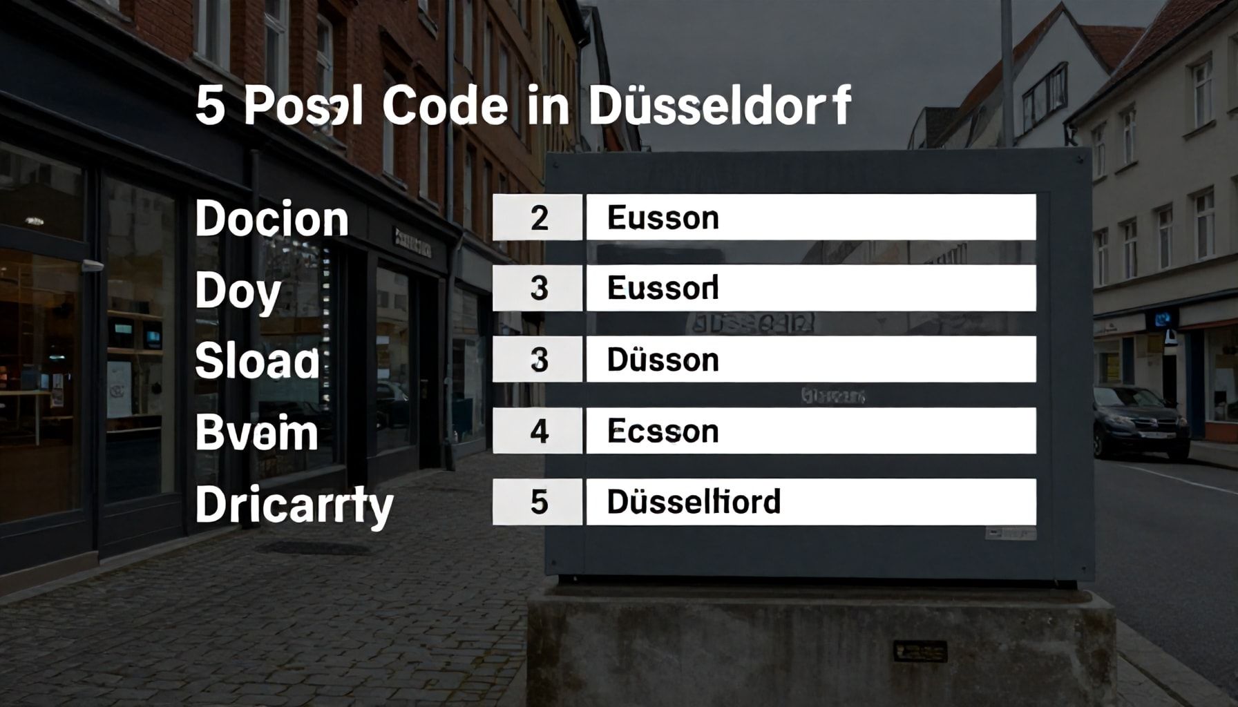 Die 5 besten Methoden, um die richtige Postleitzahl in Düsseldorf zu identifizieren*