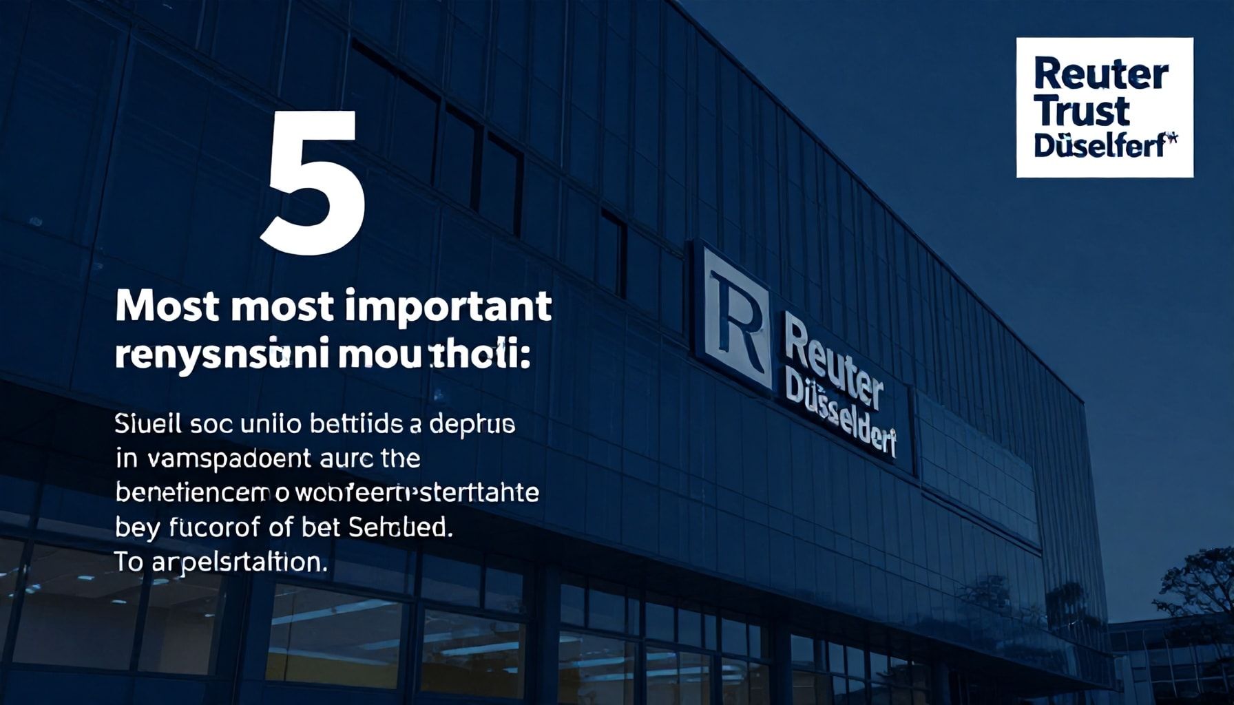 Die 5 wichtigsten Gründe, warum Sie Reuter Düsseldorf vertrauen sollten*