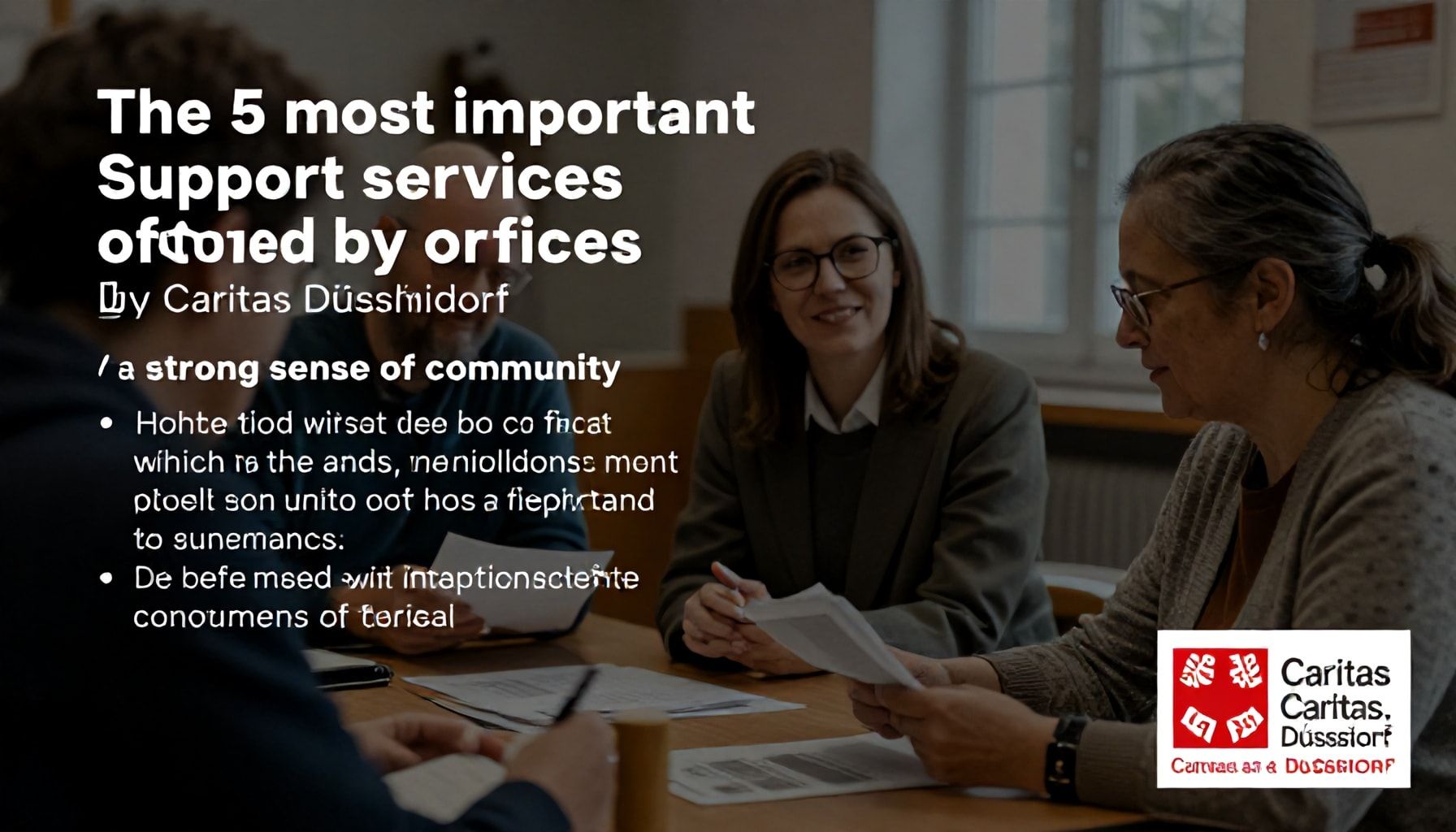 Die 5 wichtigsten Hilfsangebote der Caritas Düsseldorf für ein starkes Miteinander*