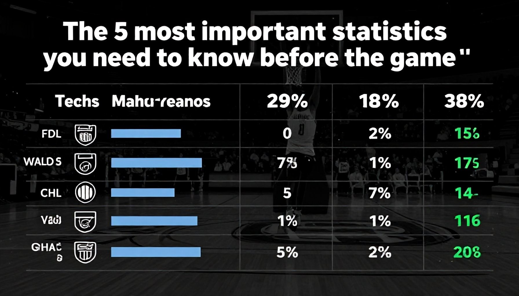 Die 5 wichtigsten Statistiken, die du vor dem Spiel kennen musst*