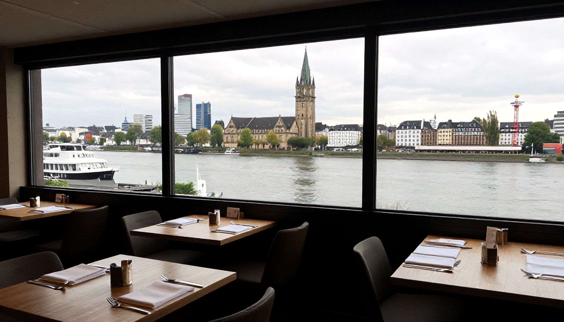 Die Wahrheit über die besten Restaurants mit Rheinblick in Düsseldorf*