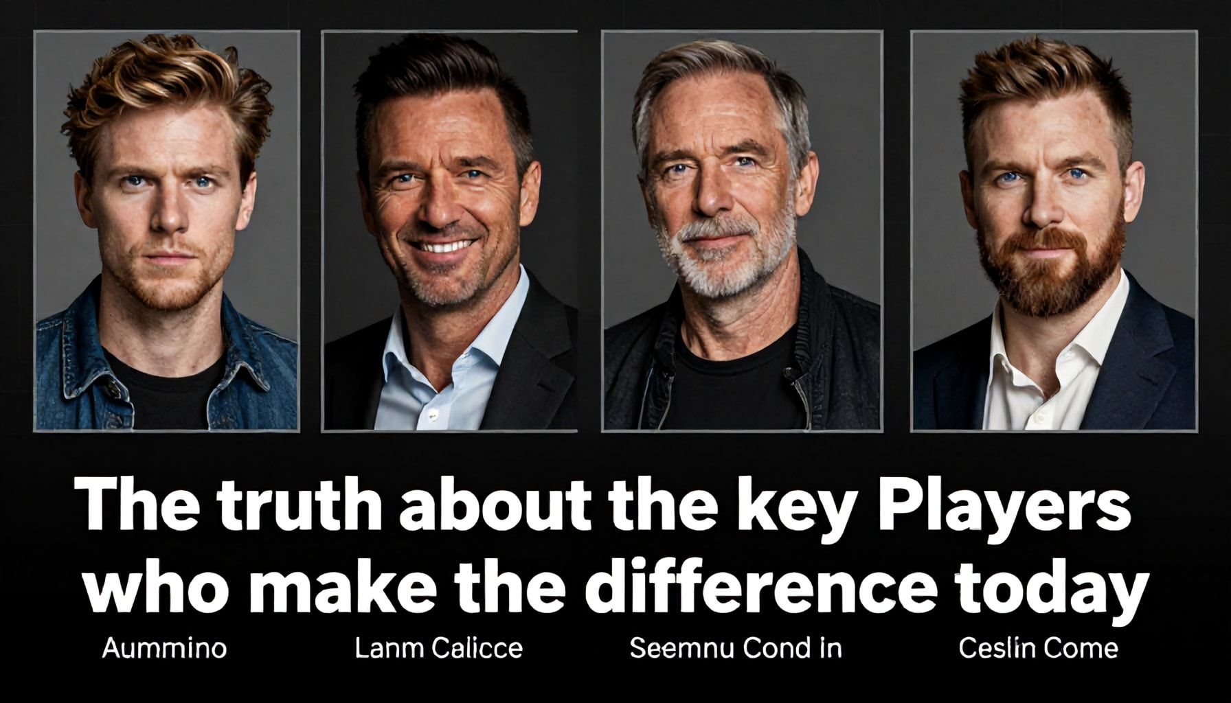 Die Wahrheit über die Schlüsselspieler, die heute den Unterschied machen*