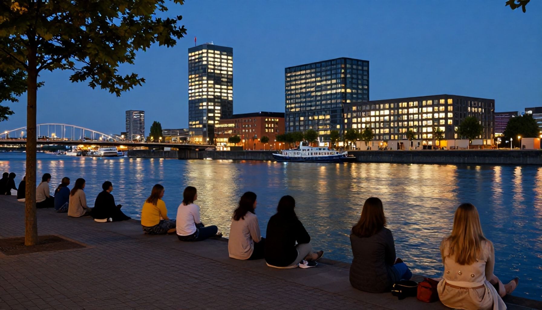 Die Wahrheit über entspannte Abende am Wasser – Was Sie im Courtyard Hafen Düsseldorf erwartet*