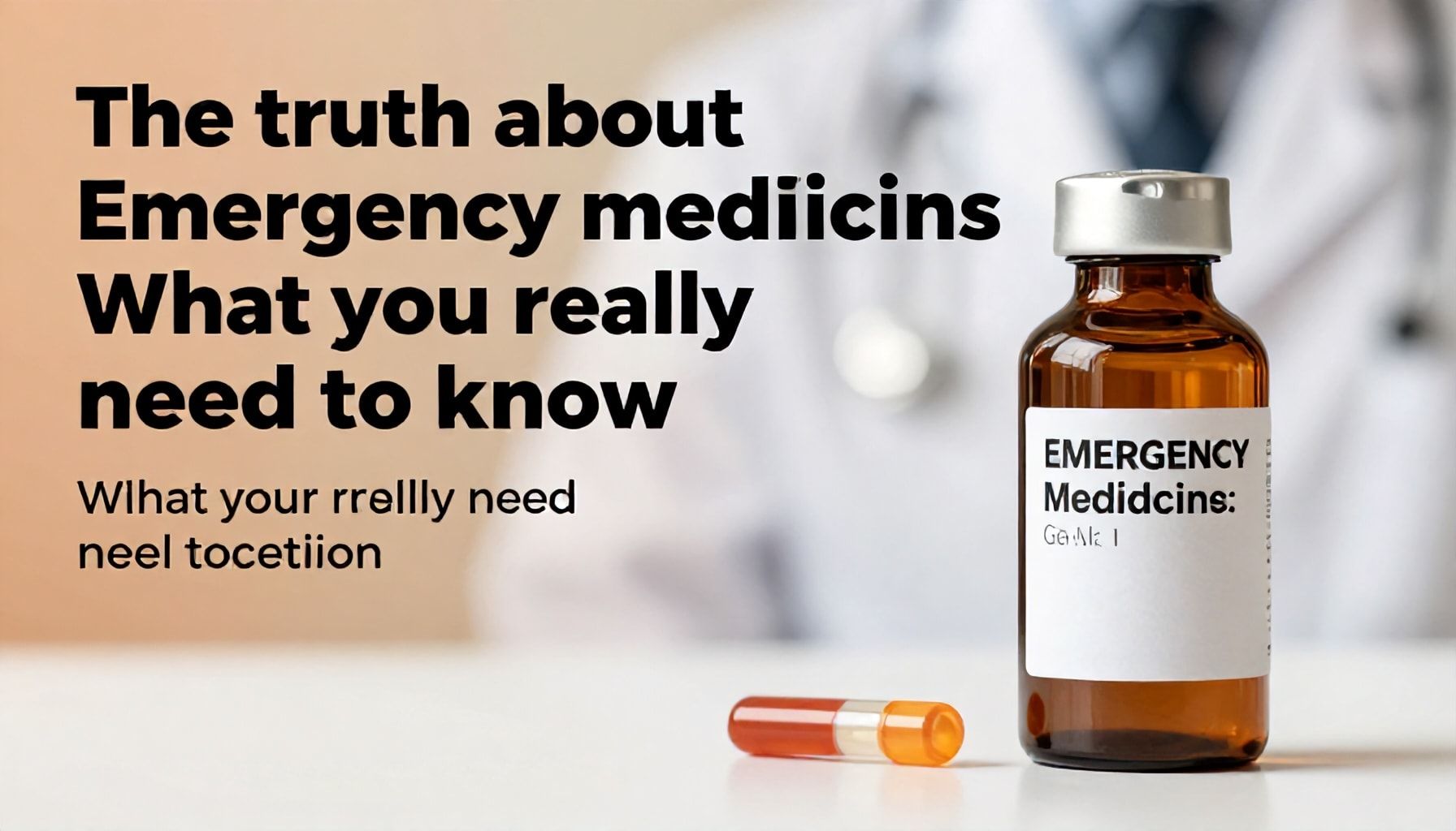 Die Wahrheit über Notfallmedikamente: Was Sie wirklich wissen müssen*