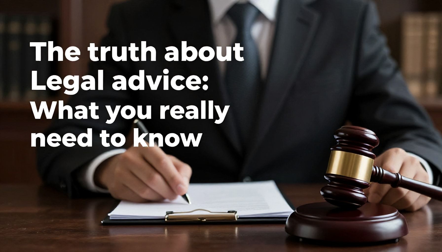 Die Wahrheit über rechtliche Beratung: Was Sie wirklich wissen müssen*