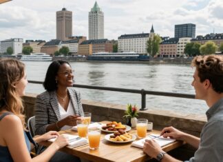 Erfrischung am Rhein: Das Düsseldorfer Rheinbad für entspannte Stunden
