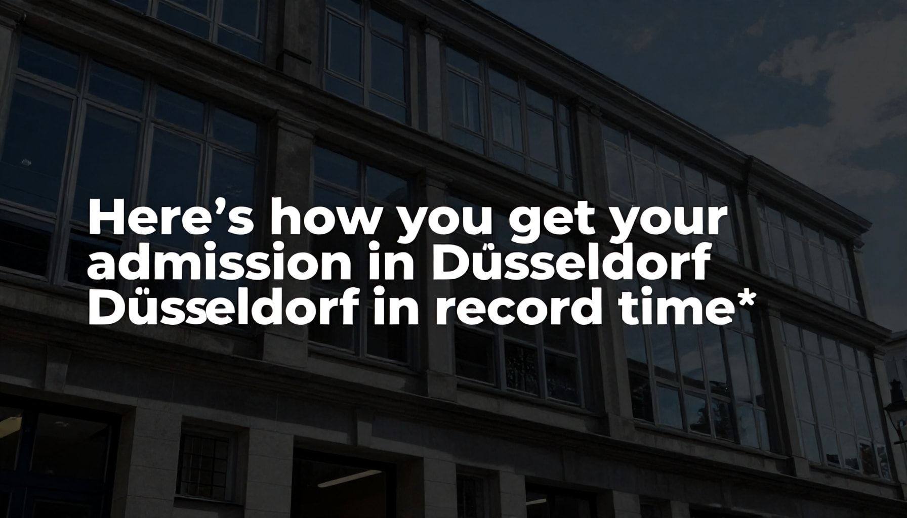 So erhalten Sie Ihre Zulassung in Düsseldorf in Rekordzeit*