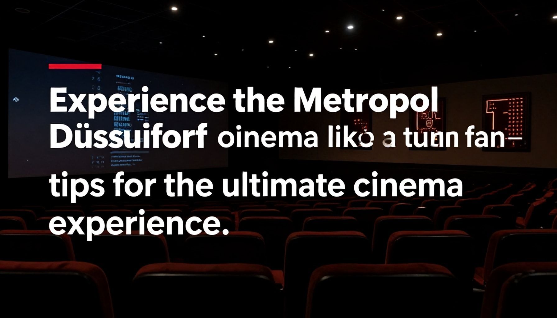 So erleben Sie das Kino Metropol Düsseldorf wie ein echter Filmfan – Tipps für das ultimative Kinoerlebnis*