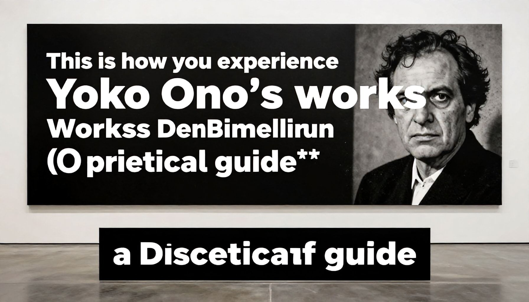 So erlebst du Yoko Onos Werke in Düsseldorf – ein praktischer Guide*