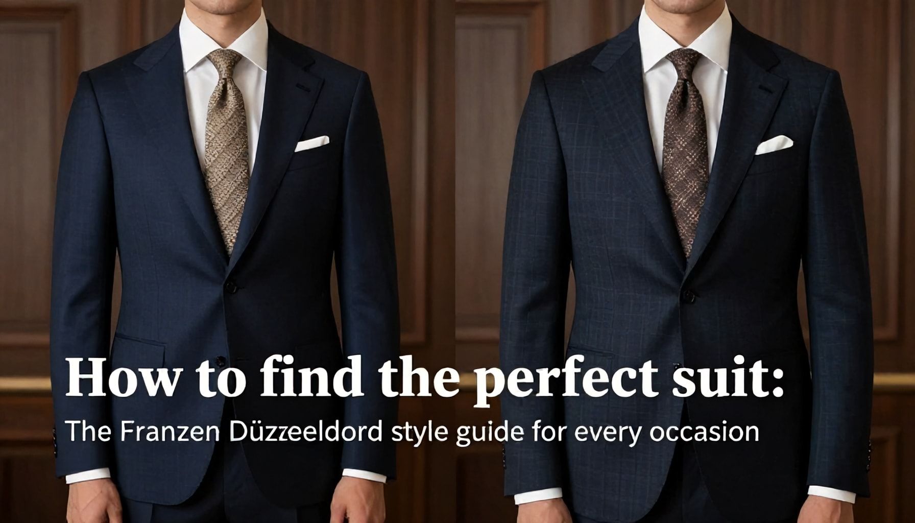 So finden Sie den perfekten Anzug: Der Franzen Düsseldorf-Style-Guide für jeden Anlass*