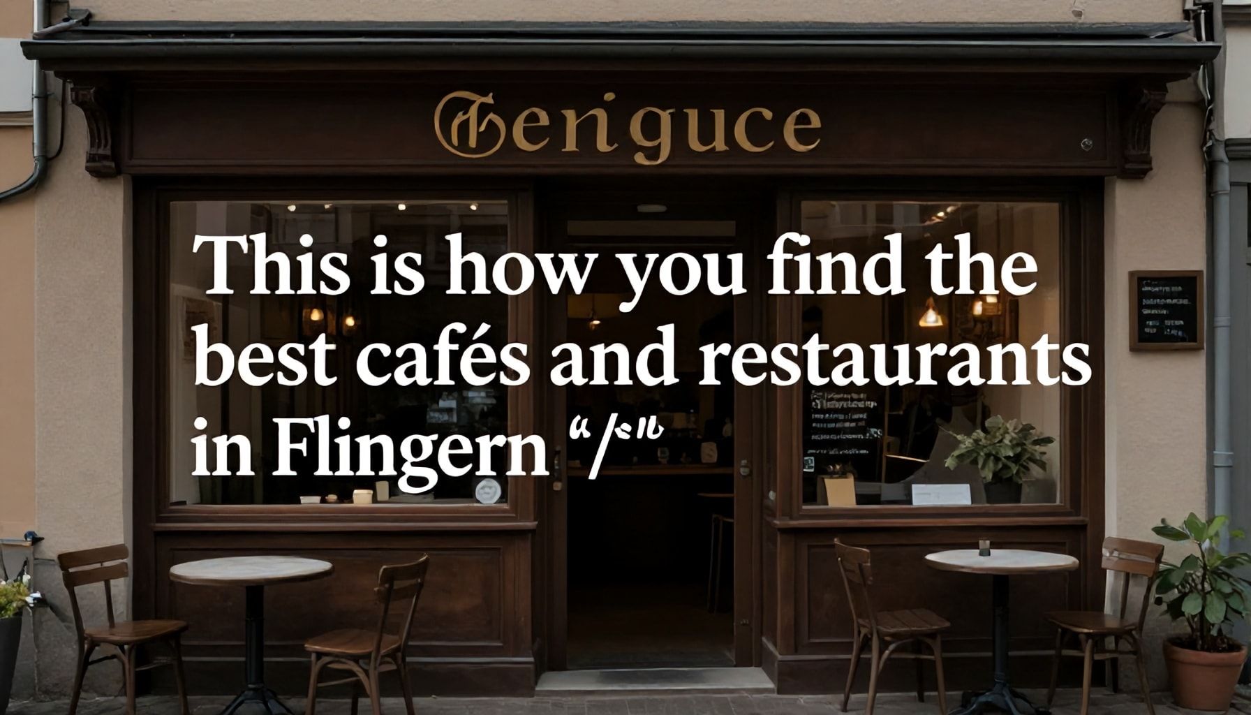 So finden Sie die besten Cafés und Restaurants in Flingern*