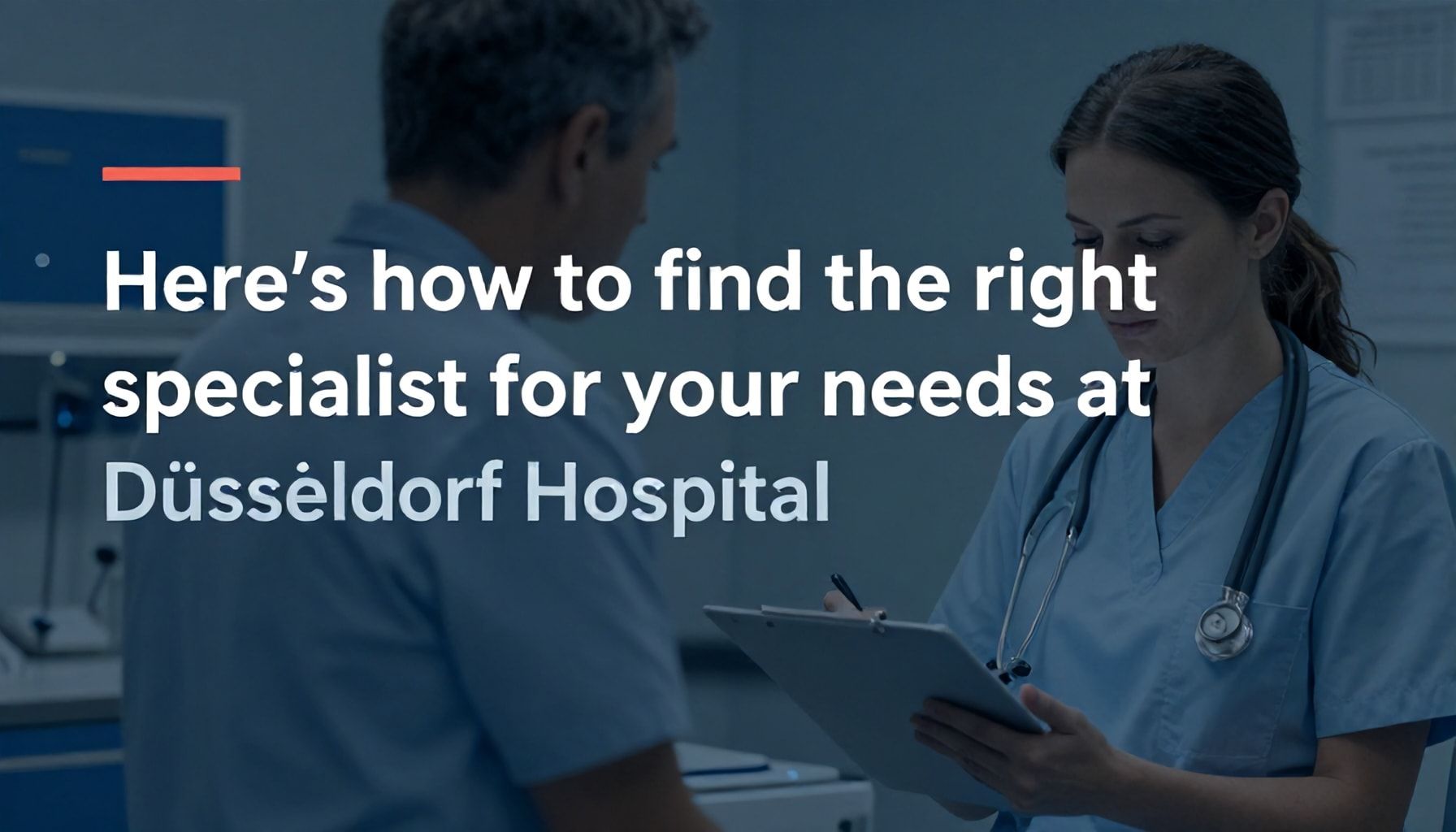 So finden Sie im Düsseldorf Krankenhaus den richtigen Spezialisten für Ihre Bedürfnisse*