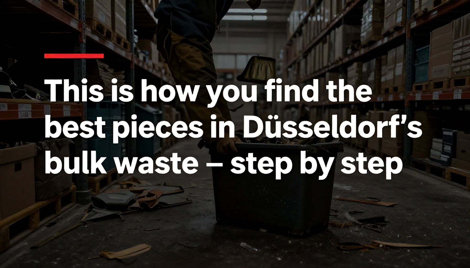 So findest du die besten Stücke im Düsseldorfer Sperrmüll – Schritt für Schritt*