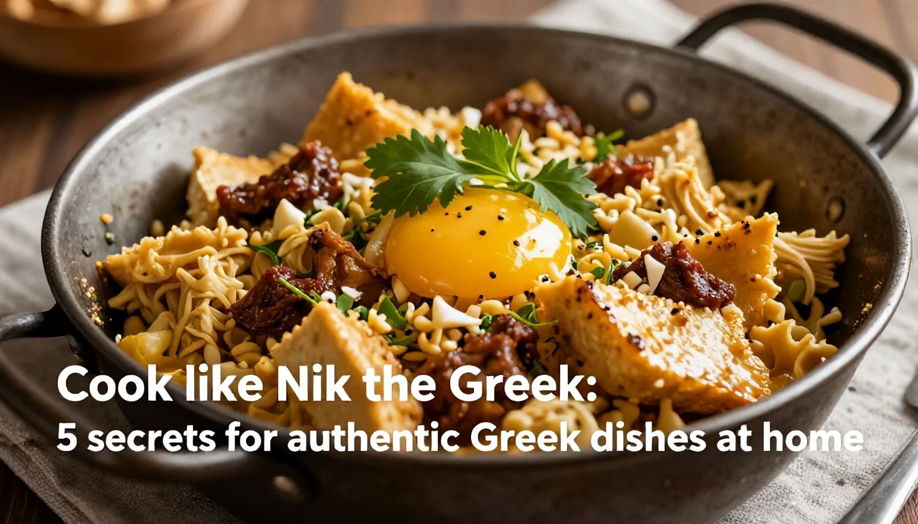 So kochst du wie Nik der Grieche: 5 Geheimnisse für authentische griechische Gerichte zu Hause*