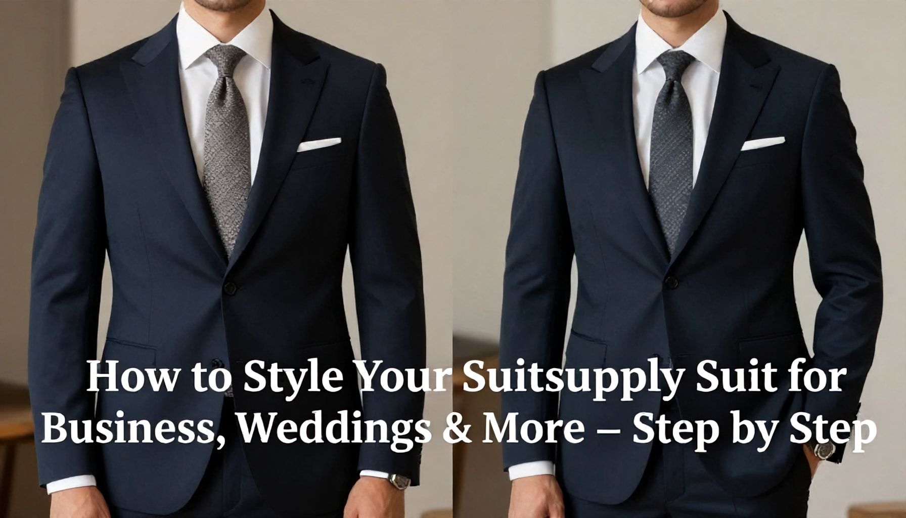 So kombinieren Sie Ihren Suitsupply-Anzug für Business, Hochzeit & mehr – Schritt für Schritt*
