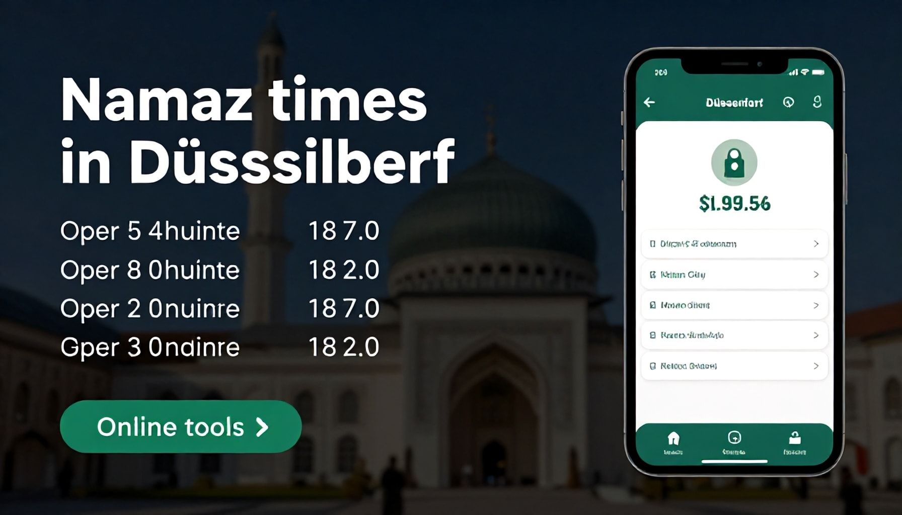 So nutzen Sie Online-Tools, um die Namaz Zeiten in Düsseldorf präzise zu planen