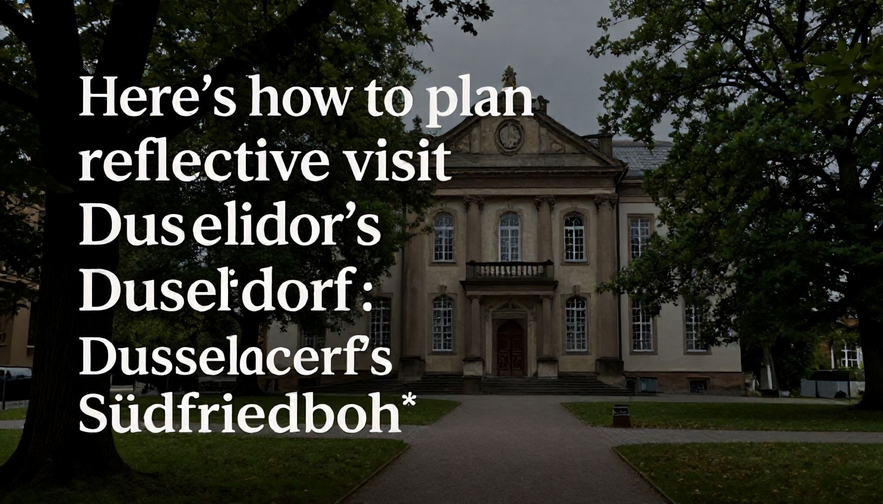 So planen Sie einen besinnlichen Besuch auf dem historischen Südfriedhof Düsseldorf*