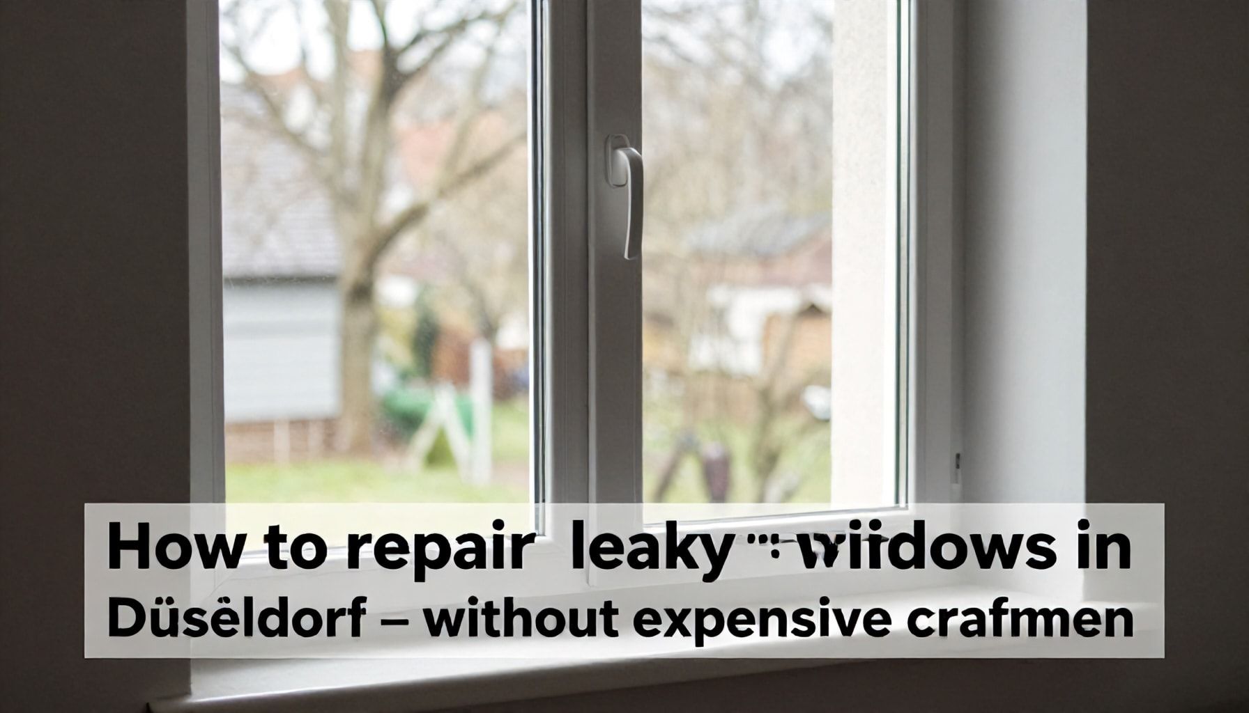 So reparieren Sie undichte Fenster in Düsseldorf – ohne teure Handwerker*