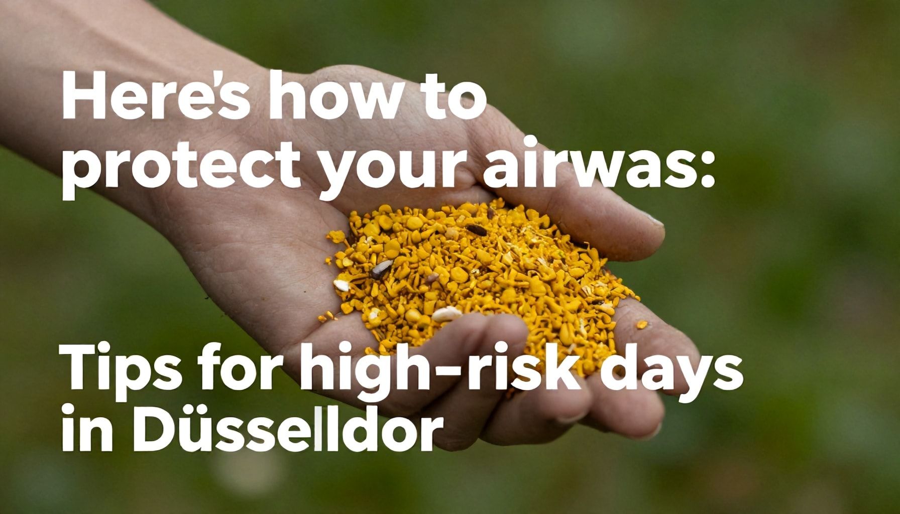 So schützen Sie Ihre Atemwege: Tipps für Hochrisiko-Pollen-Tage in Düsseldorf*