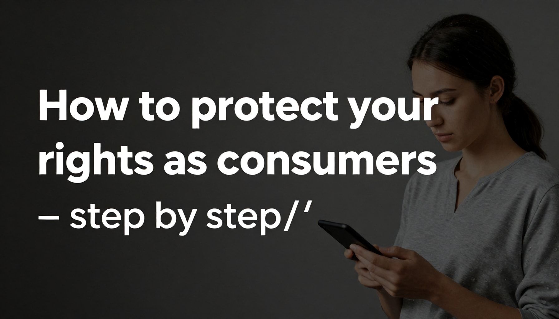 So schützen Sie Ihre Rechte als Verbraucher:innen – Schritt für Schritt*