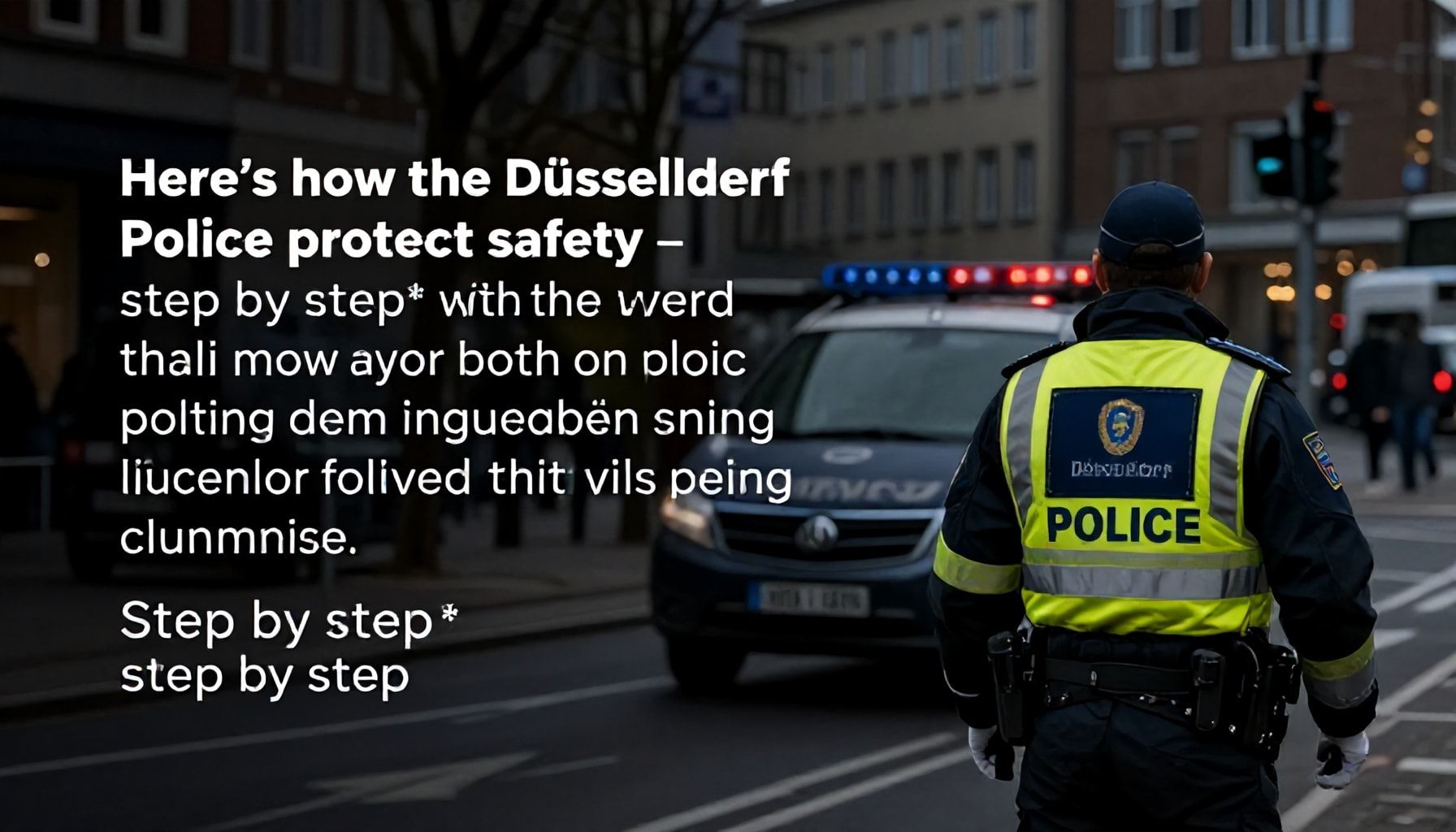 So schützt die Düsseldorfer Polizei Ihre Sicherheit – Schritt für Schritt*