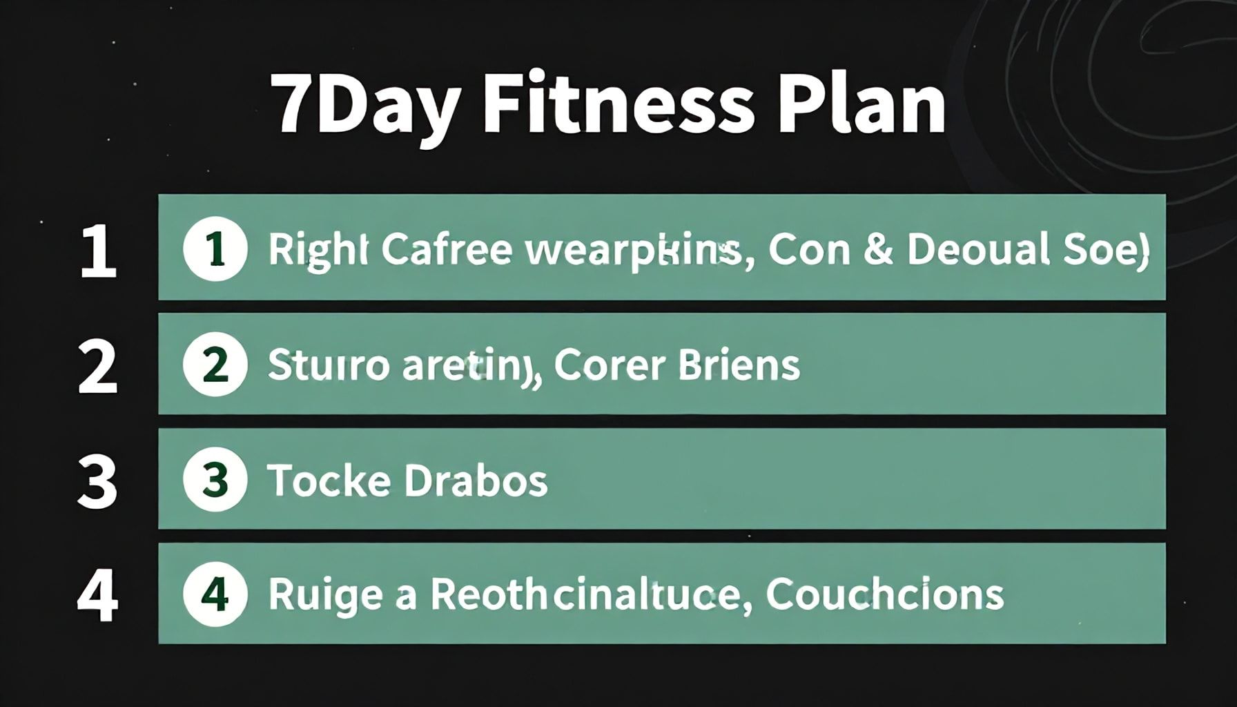 So startest du erfolgreich – dein persönlicher Fitnessplan in 7 Tagen*