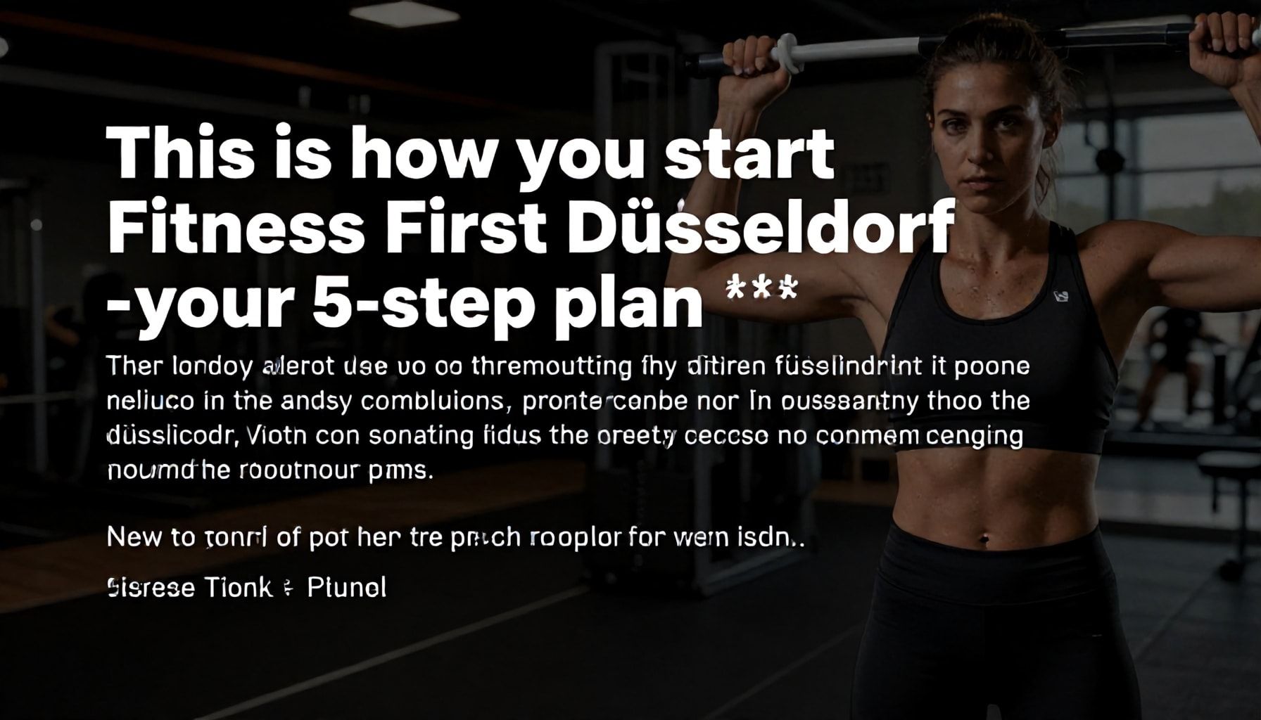 So startest du mit Fitness First Düsseldorf – dein 5-Schritte-Plan*