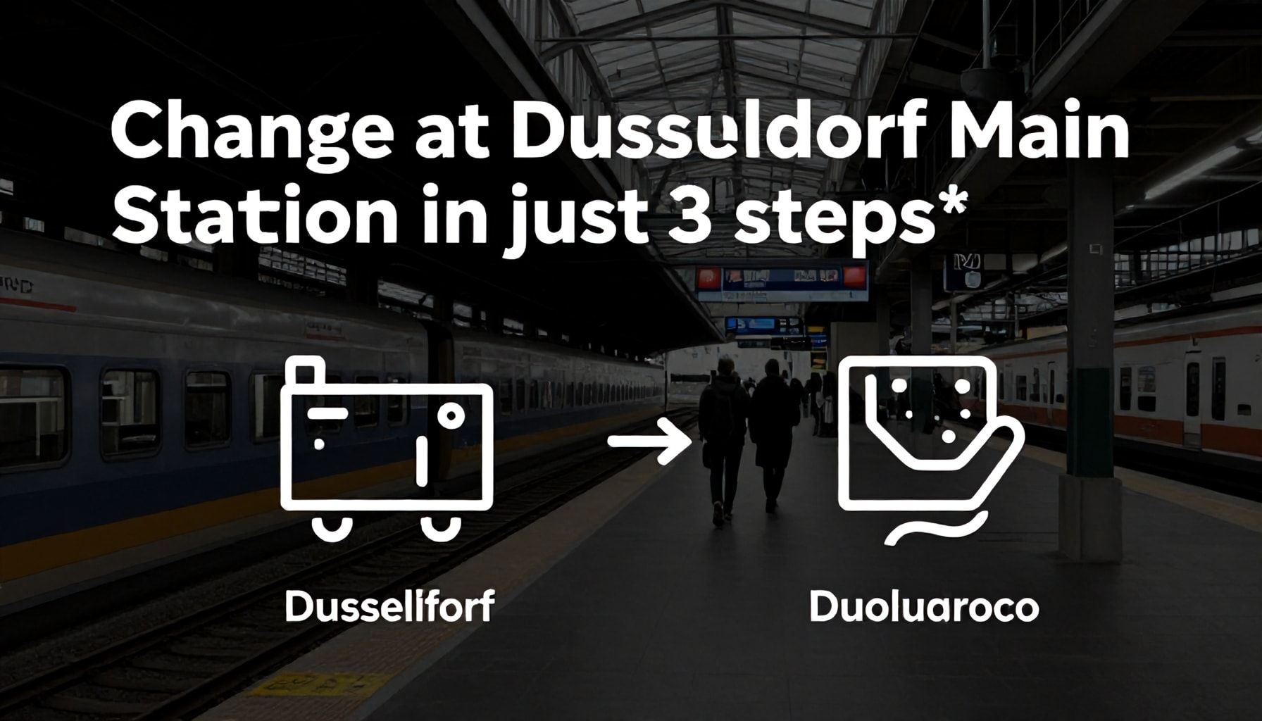 So wechseln Sie am Hauptbahnhof Düsseldorf in nur 3 Schritten*