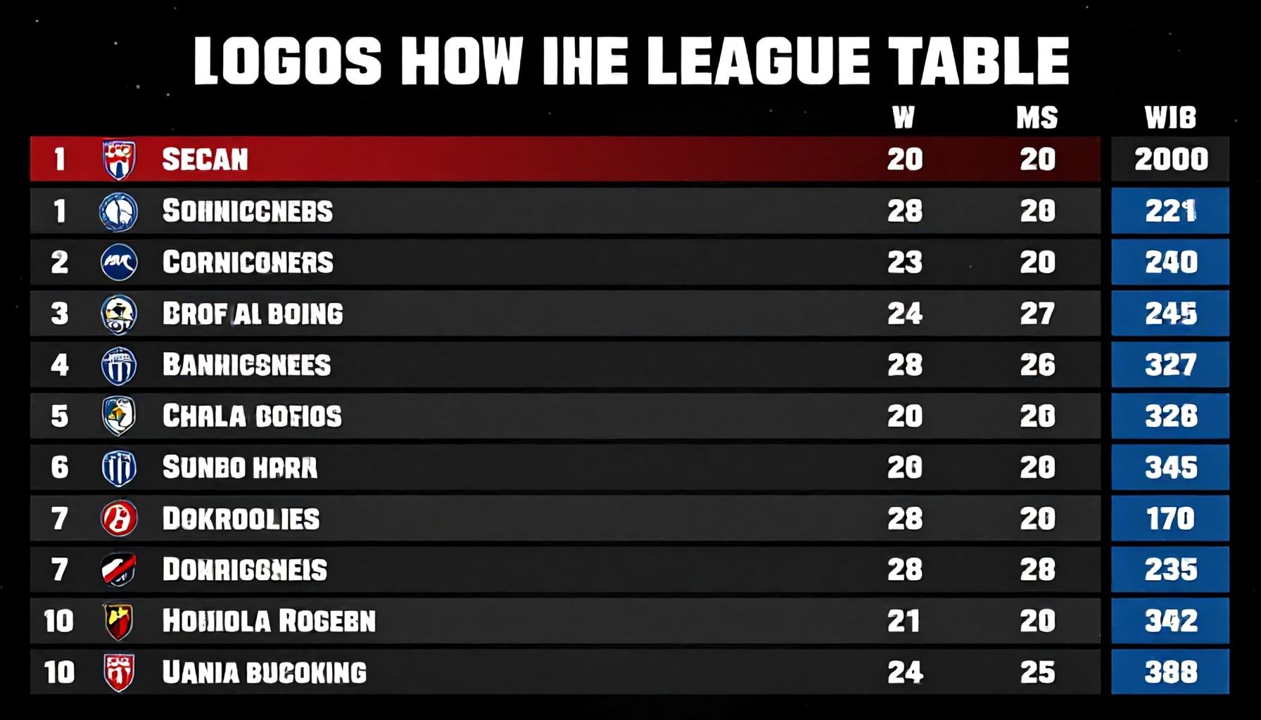 The Truth About How These Teams Compare in the League Table*