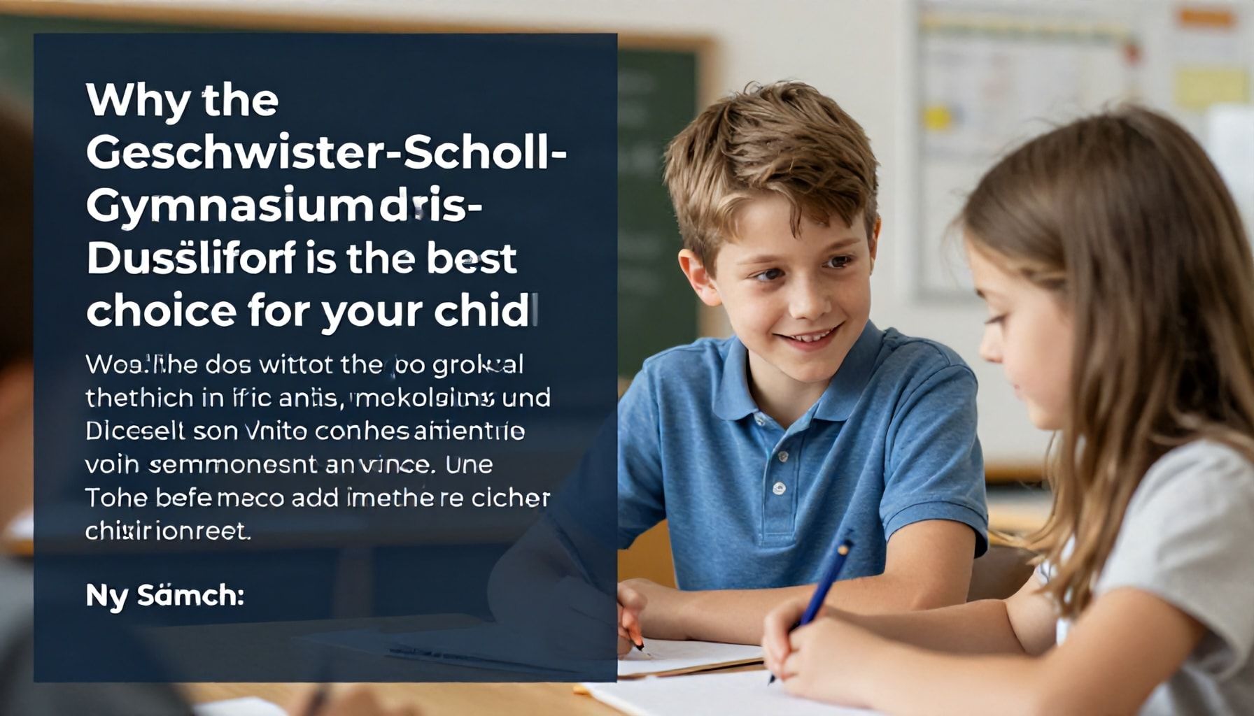 Warum das Geschwister-Scholl-Gymnasium Düsseldorf die beste Wahl für Ihr Kind ist*