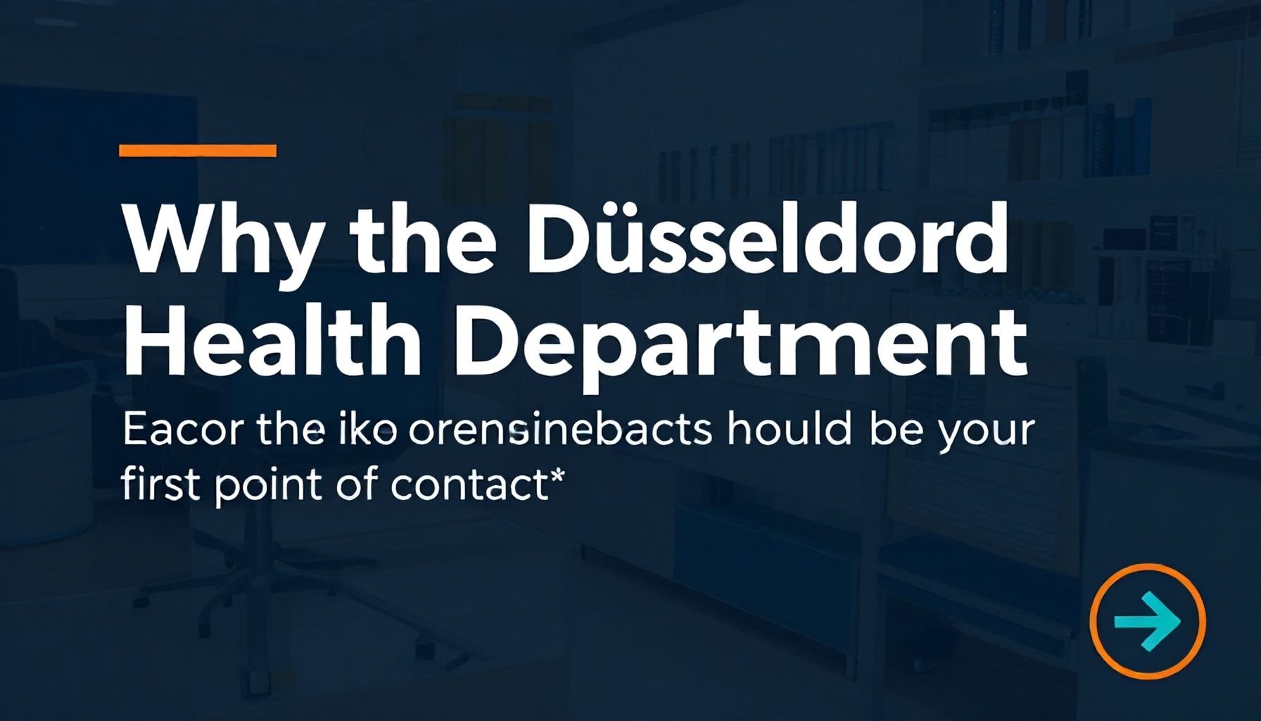 Warum das Gesundheitsamt Düsseldorf Ihre erste Anlaufstelle sein sollte*