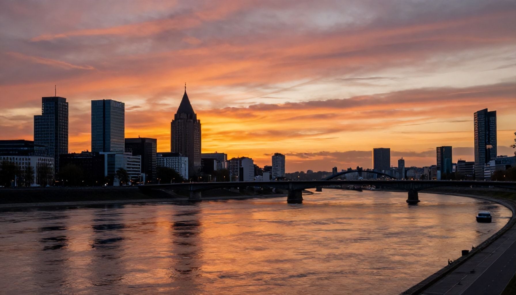 Warum der Rhein bei Sonnenuntergang magisch wird – Die Geheimnisse der Düsseldorfer Skyline*