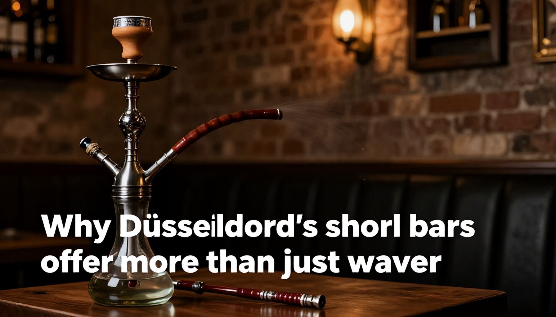 Warum Düsseldorfs Shishabars mehr als nur Wasserpfeifen bieten*