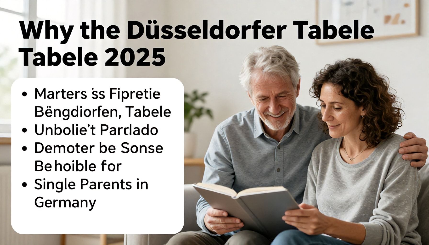 Why the Düsseldorfer Tabelle 2025 Matters for Single Parents in Germany*