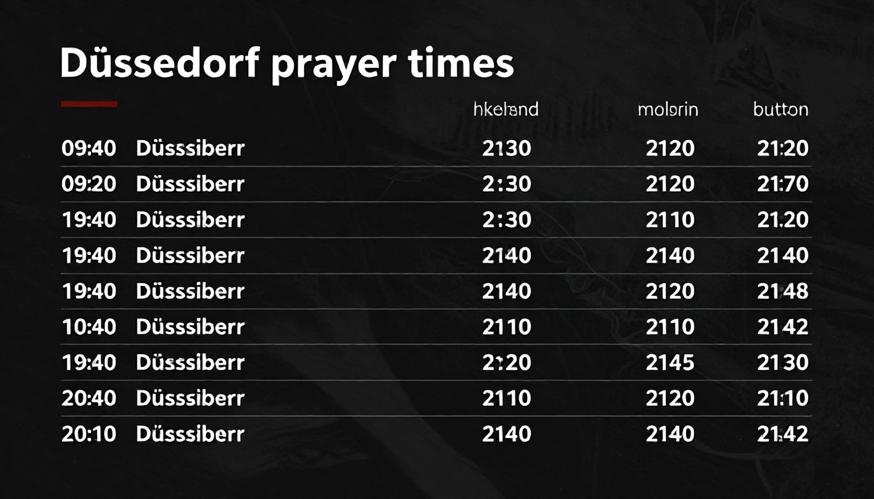 Wie Sie die genauen Gebetszeiten in Düsseldorf für Ihren Alltag nutzen*