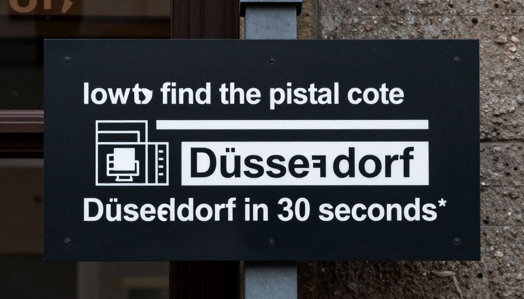 Wie Sie die Postleitzahl in Düsseldorf in 30 Sekunden finden*