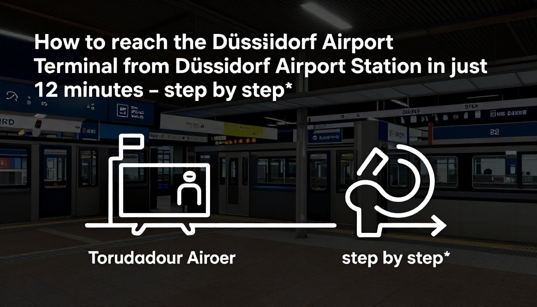 Wie Sie mit dem Düsseldorf Flughafen Bahnhof in nur 12 Minuten am Terminal sind – Schritt für Schritt*