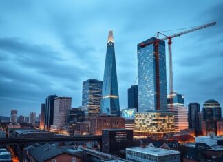 Düsseldorf erlebt beispiellosen Bauboom: Neue Projekte prägen die Skyline Düsseldorf is experiencing an unprecedented construction boom: New projects are shaping the skyline.