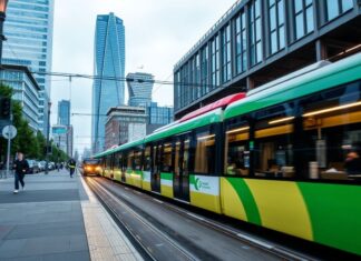 Düsseldorf erlebt einen Aufschwung im nachhaltigen Verkehr Düsseldorf is experiencing a boom in sustainable transport.